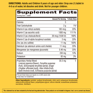 Airborne Effervescent Tablets – Zesty Orange