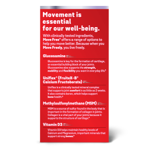 Move Free Advanced MSM + Vitamin D3 Glucosamine Chondroitin Joint Supplement